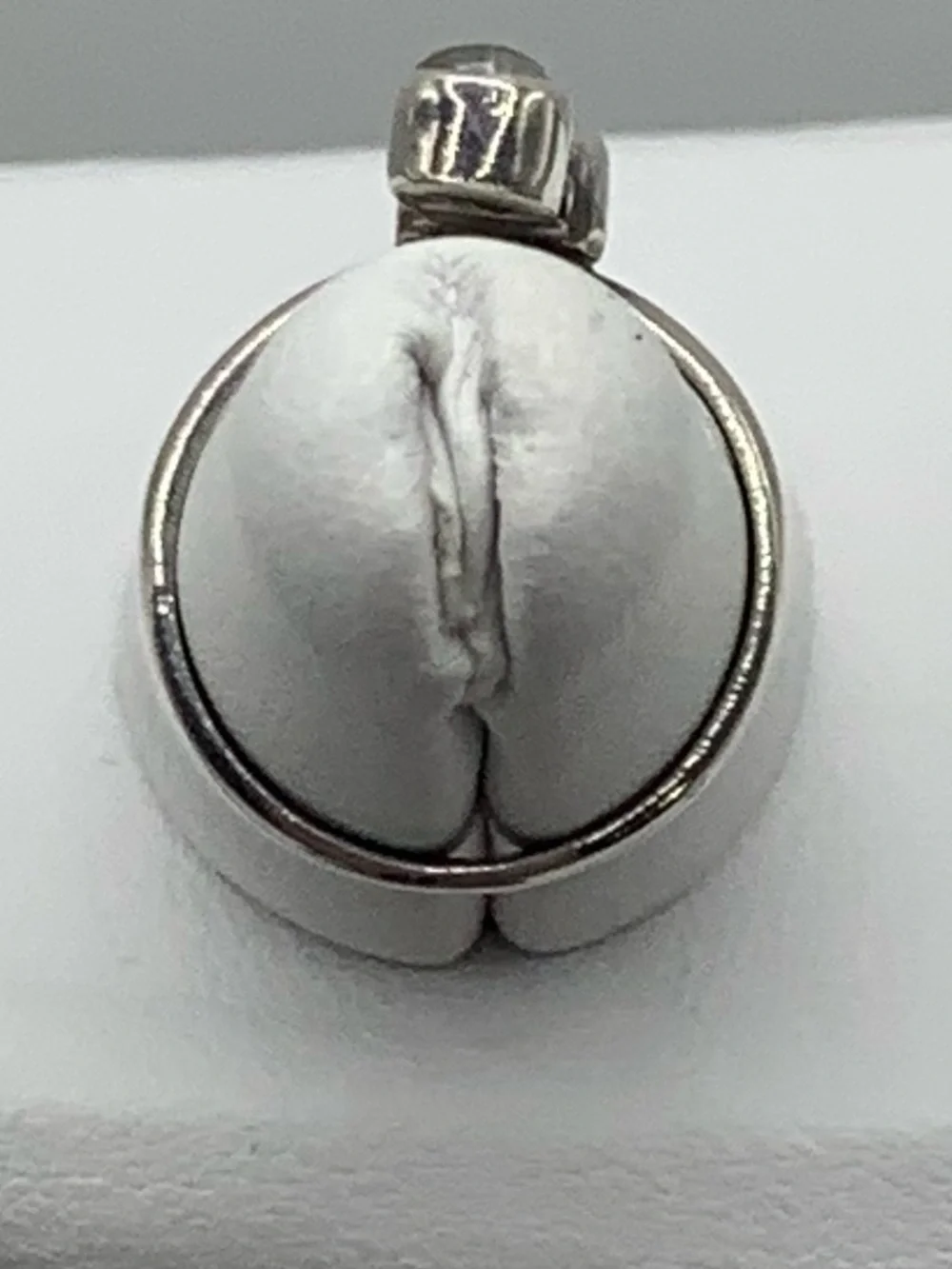 RAW Signed Boho 925 Sterling Silver Vertical Three Stone Ring Sz 6